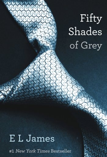 Silver tie cover of Fifty Shades of Grey by E L James