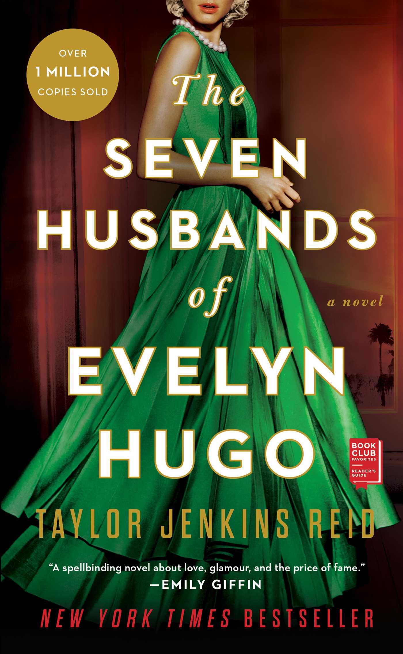 The Seven Husbands of Evelyn Hugo by Taylor Jenkins Reid, green evening gown cover